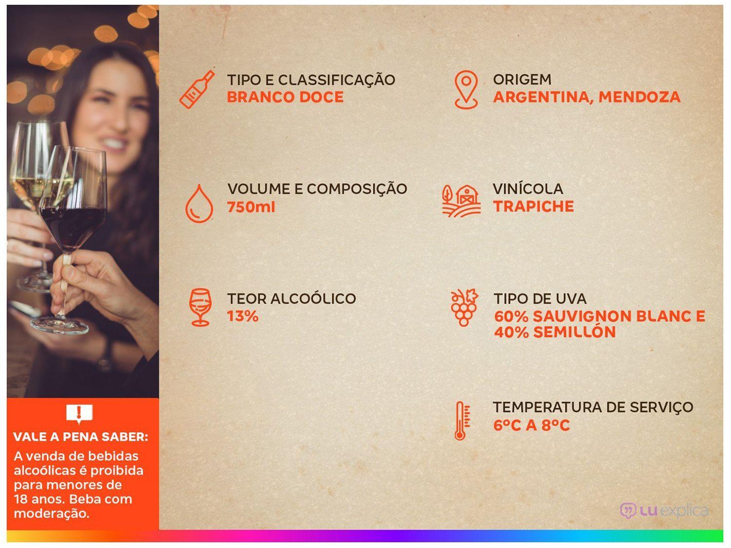 Vinho Branco Doce Astica Sauvignon Blanc Semillón