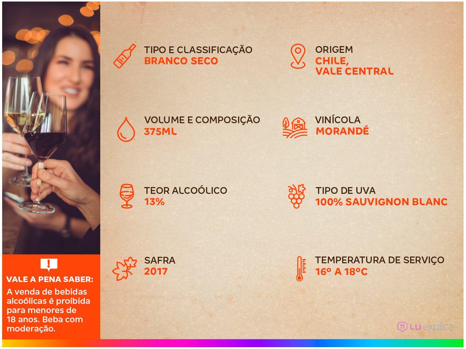 Vinho Branco Seco Morandé Reserva Pionero 375ml