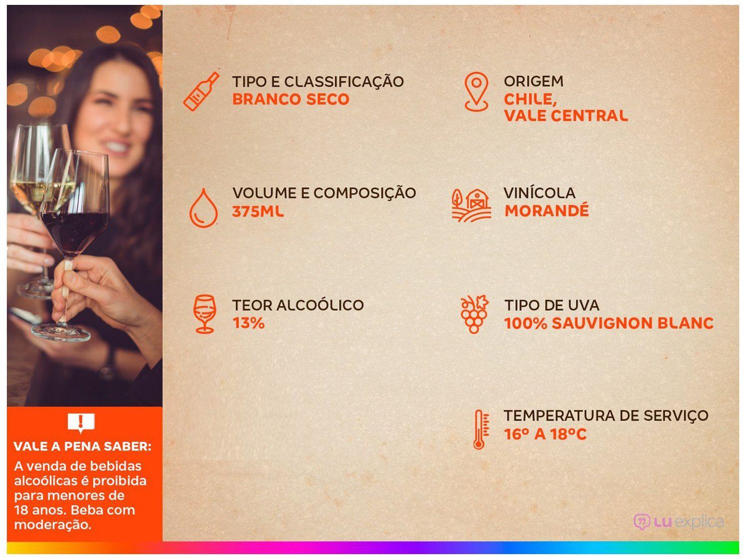 Vinho Branco Seco Morandé Reserva Pionero 375ml