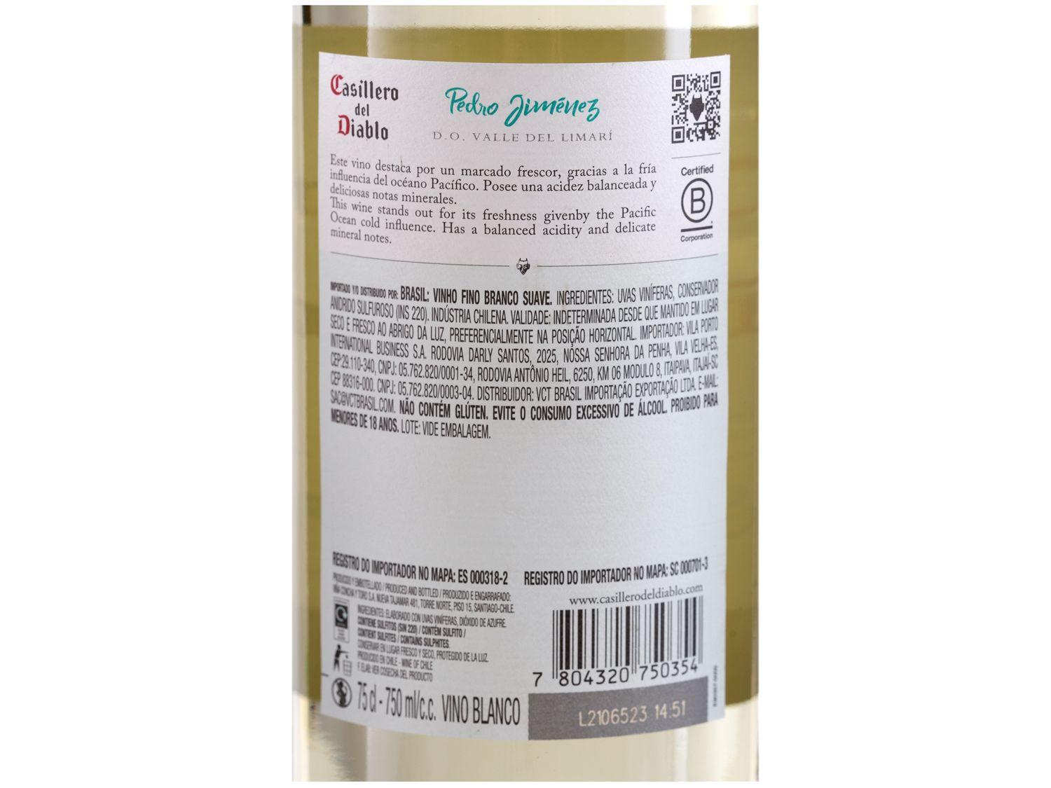 Vinho Branco Suave Concha y Toro Pedro Jiménez