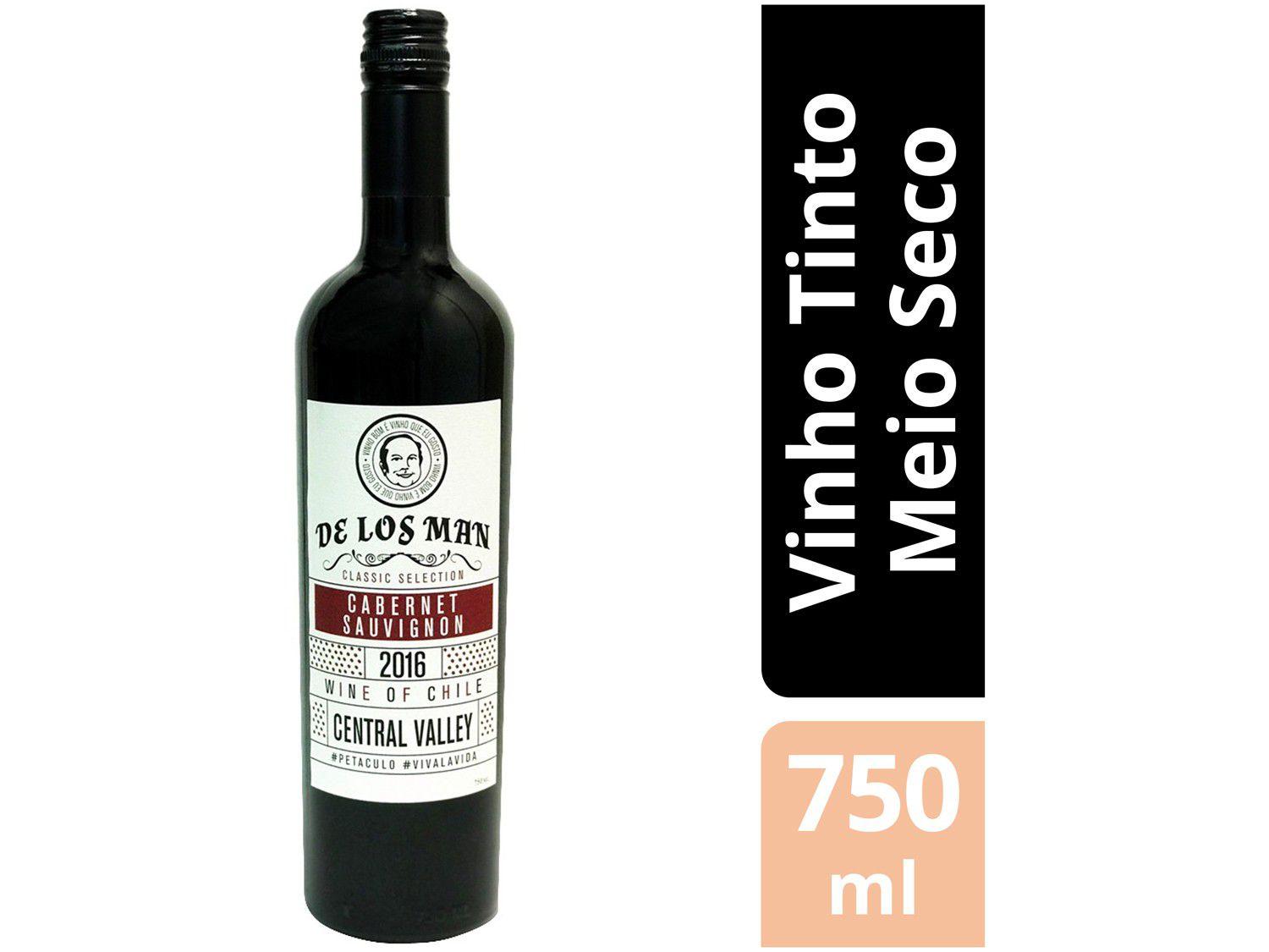 Vinho Tinto Meio Seco De Los Man