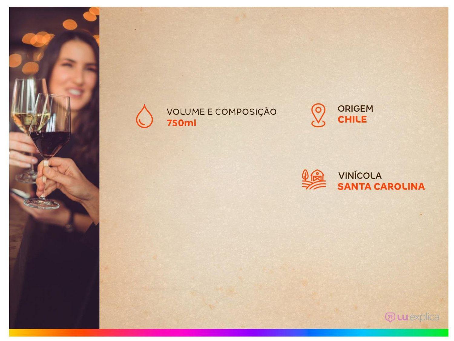 Vinho Tinto Meio Seco Santa Carolina Reservado Cabernet Sauvignon Chile 750ml