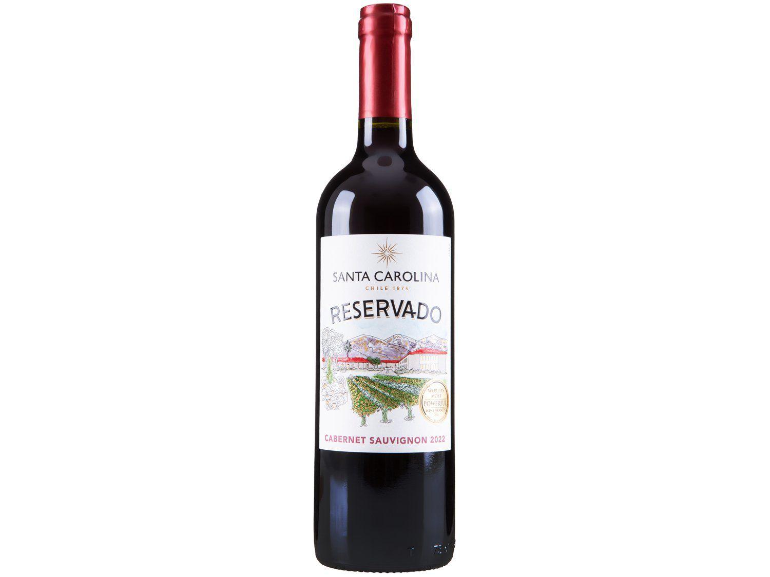 Vinho Tinto Meio Seco Santa Carolina Reservado Cabernet Sauvignon Chile 750ml