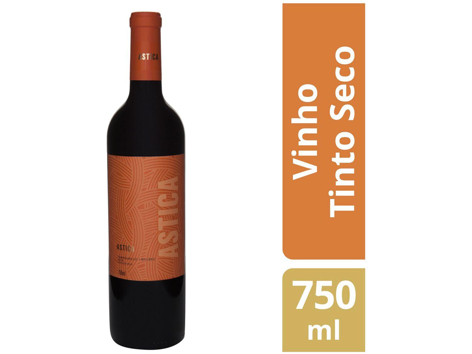 Vinho Tinto Seco Astica Tempranillo Malbec 750ml