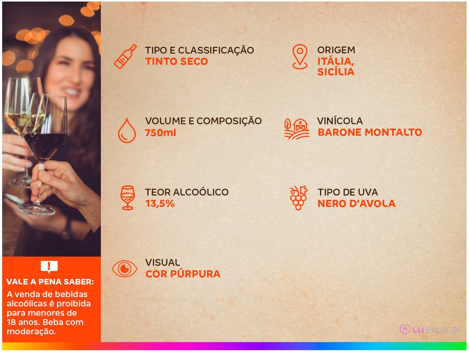 Vinho Tinto Seco Barone Montalto