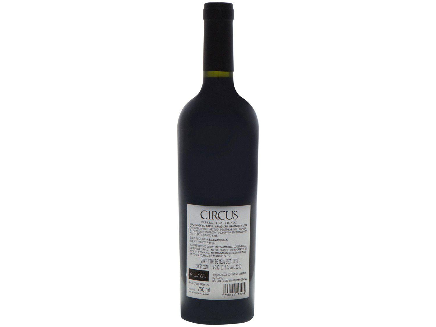 Vinho Tinto Seco Circus Cabernet Sauvignon 750ml