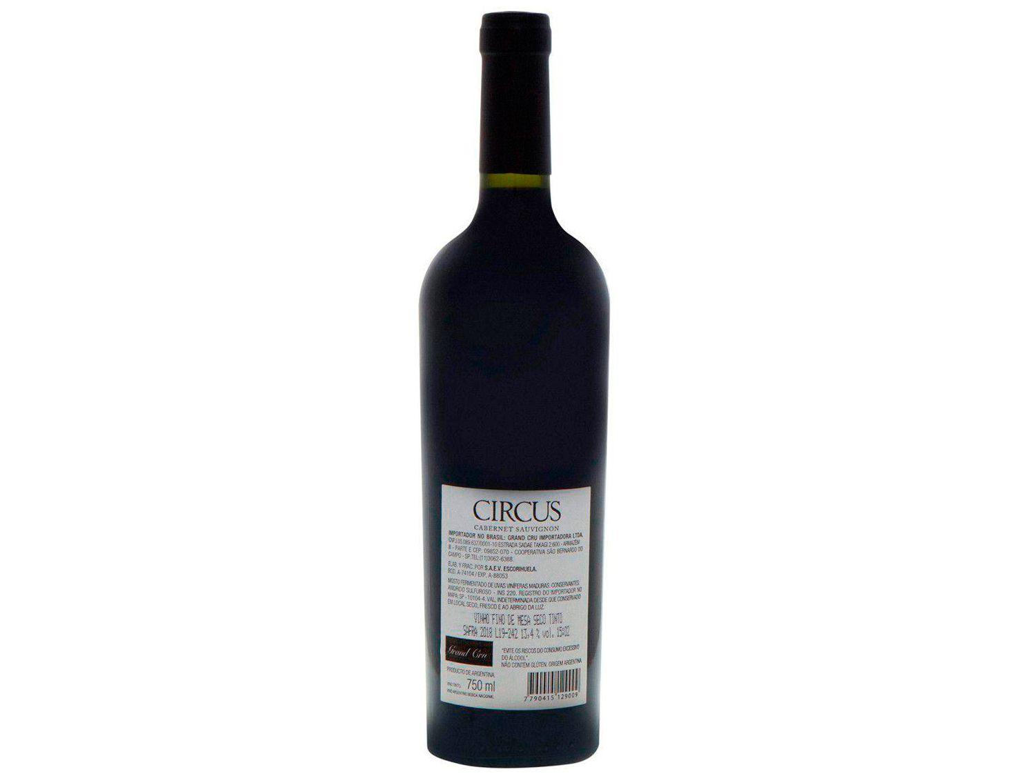 Vinho Tinto Seco Circus Cabernet Sauvignon 750ml