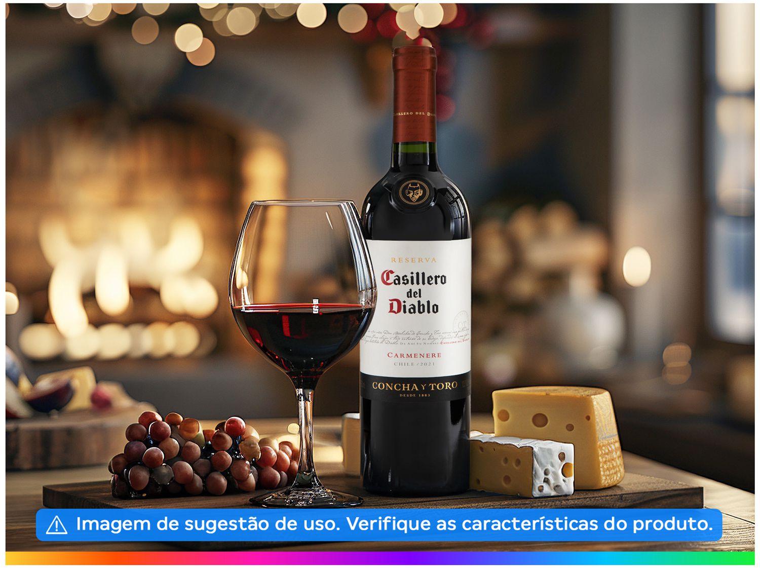 Vinho Tinto Seco Concha y Toro Carmenere Casillero del Diablo Chile ...