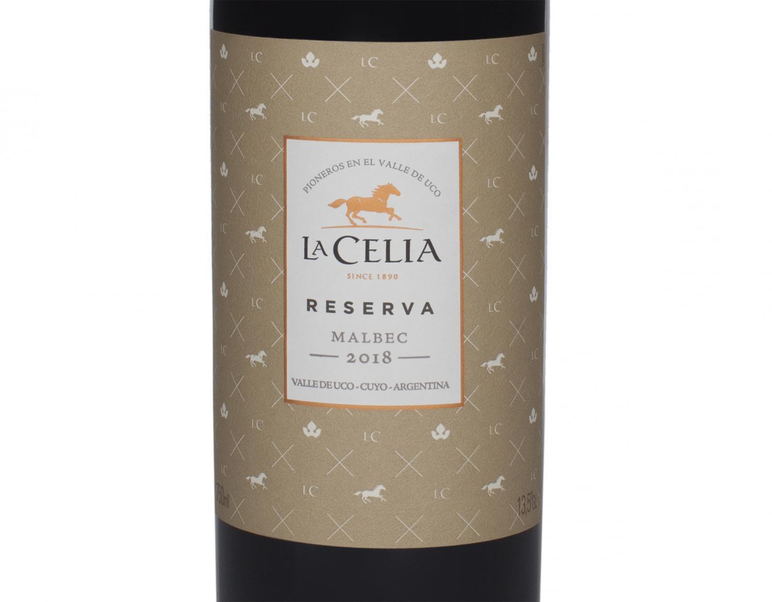 Vinho Tinto Seco La Celia Malbec Reserva 750ml