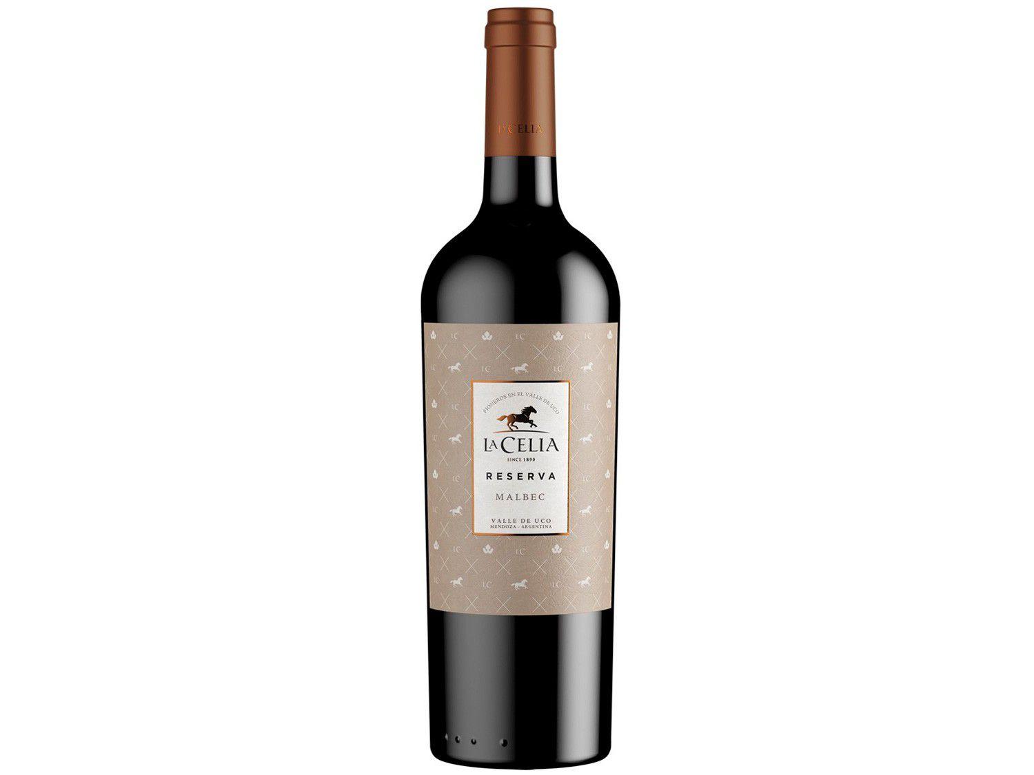 Vinho Tinto Seco La Celia Malbec Reserva 750ml