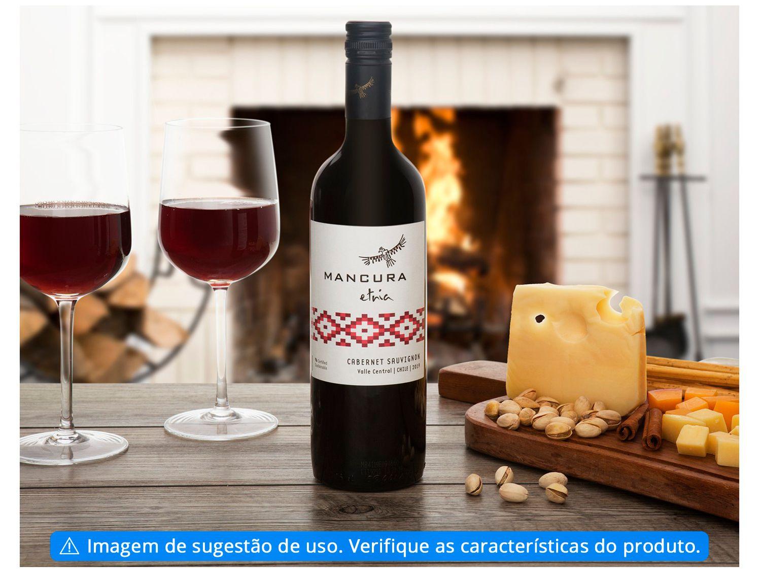 Vinho Tinto Seco Mancura Etnia Cabernet Sauvignon