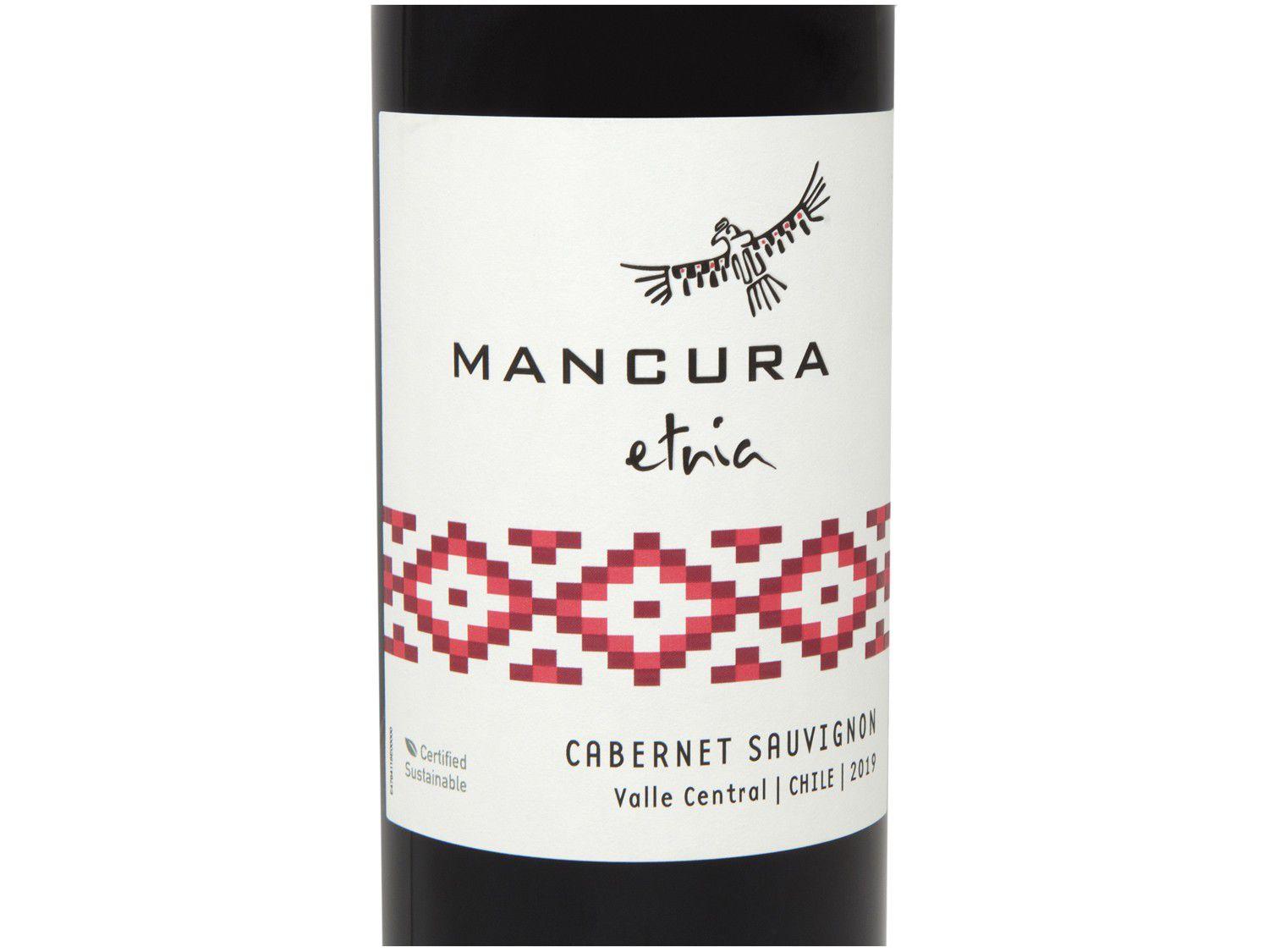Vinho Tinto Seco Mancura Etnia Cabernet Sauvignon