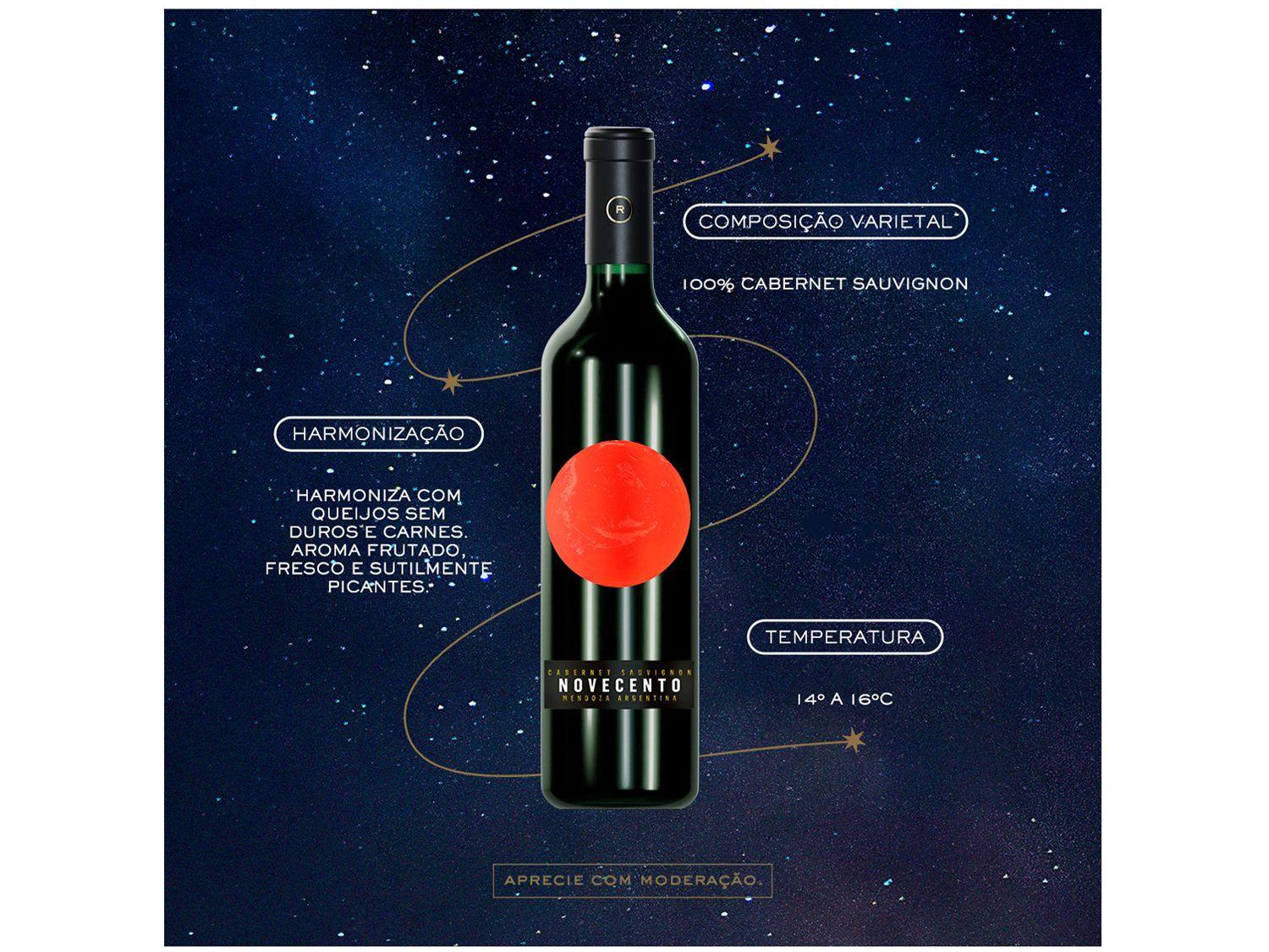 Vinho Tinto Seco Novecento Argentina 750ml