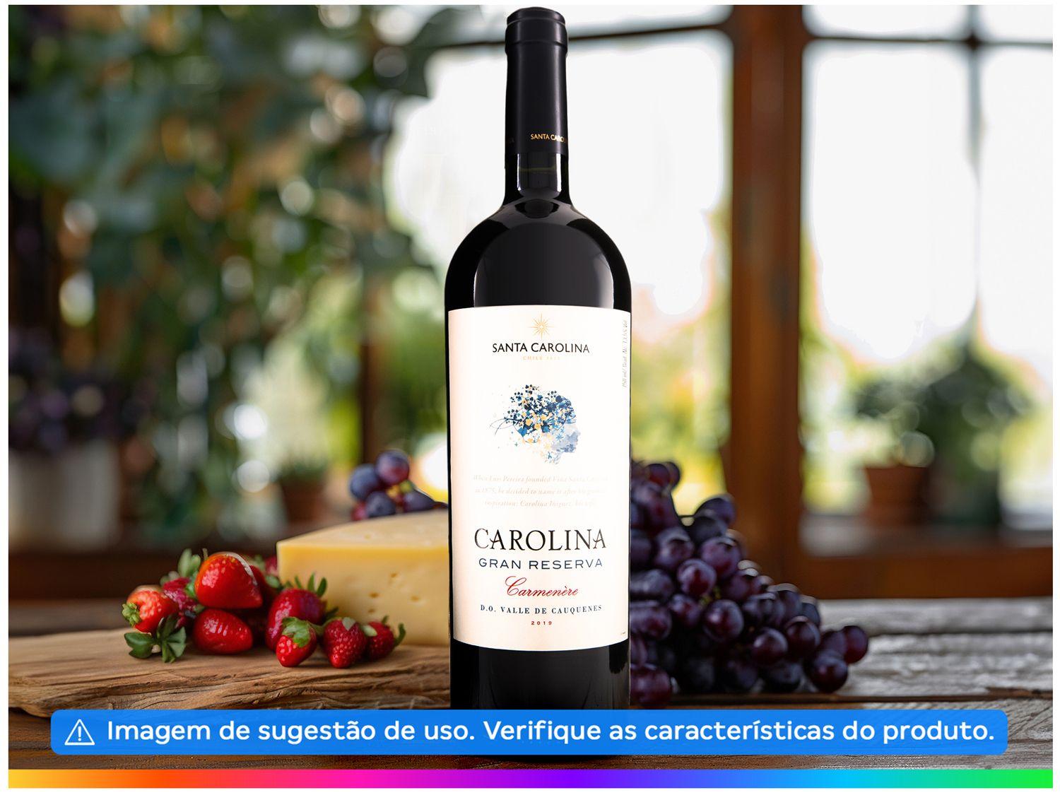 Vinho Tinto Seco Santa Carolina Gran Reserva Carmenere Chile 750ml