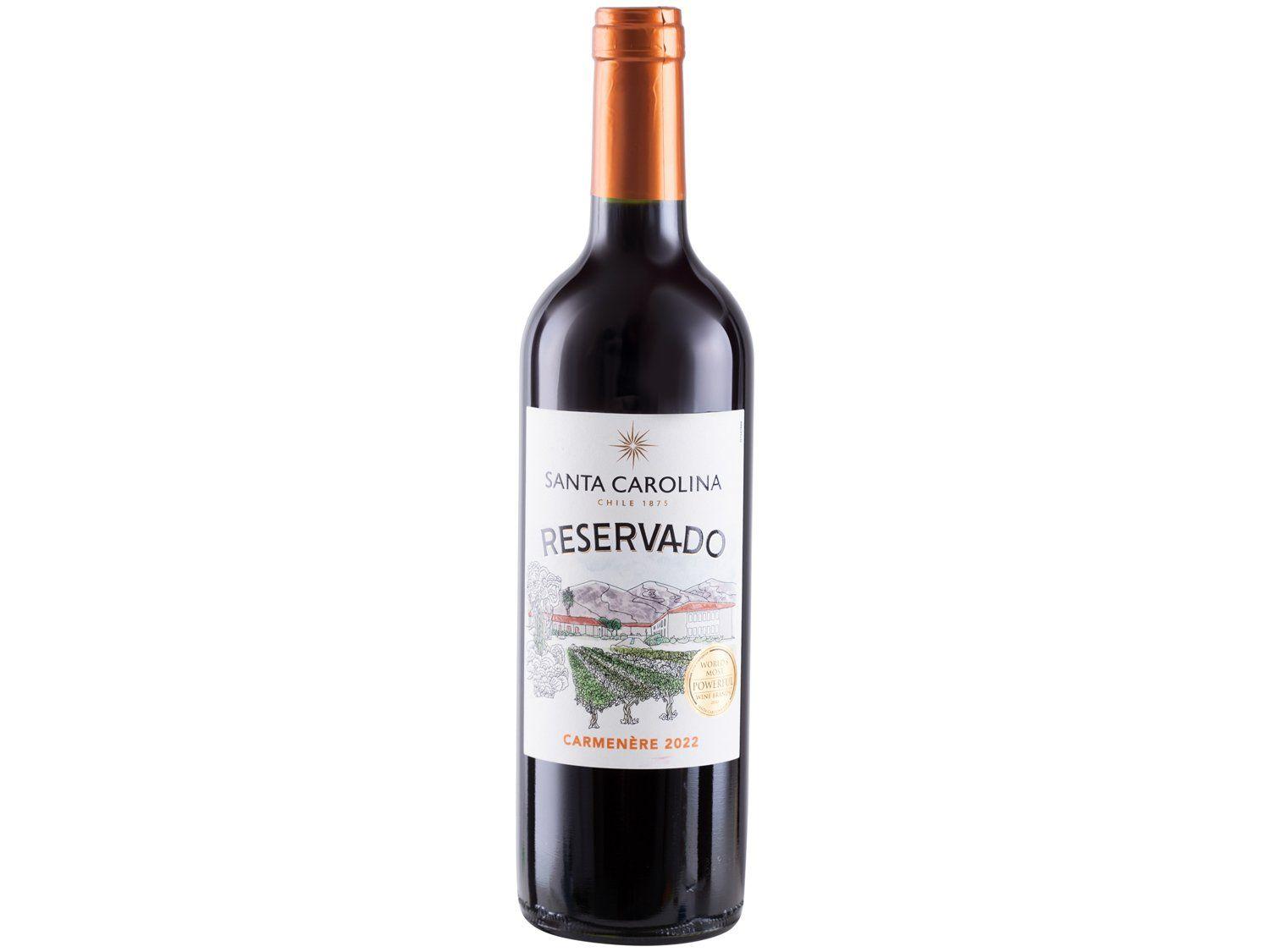 Vinho Tinto Seco Santa Carolina Reservado Carmenere Chile 750ml