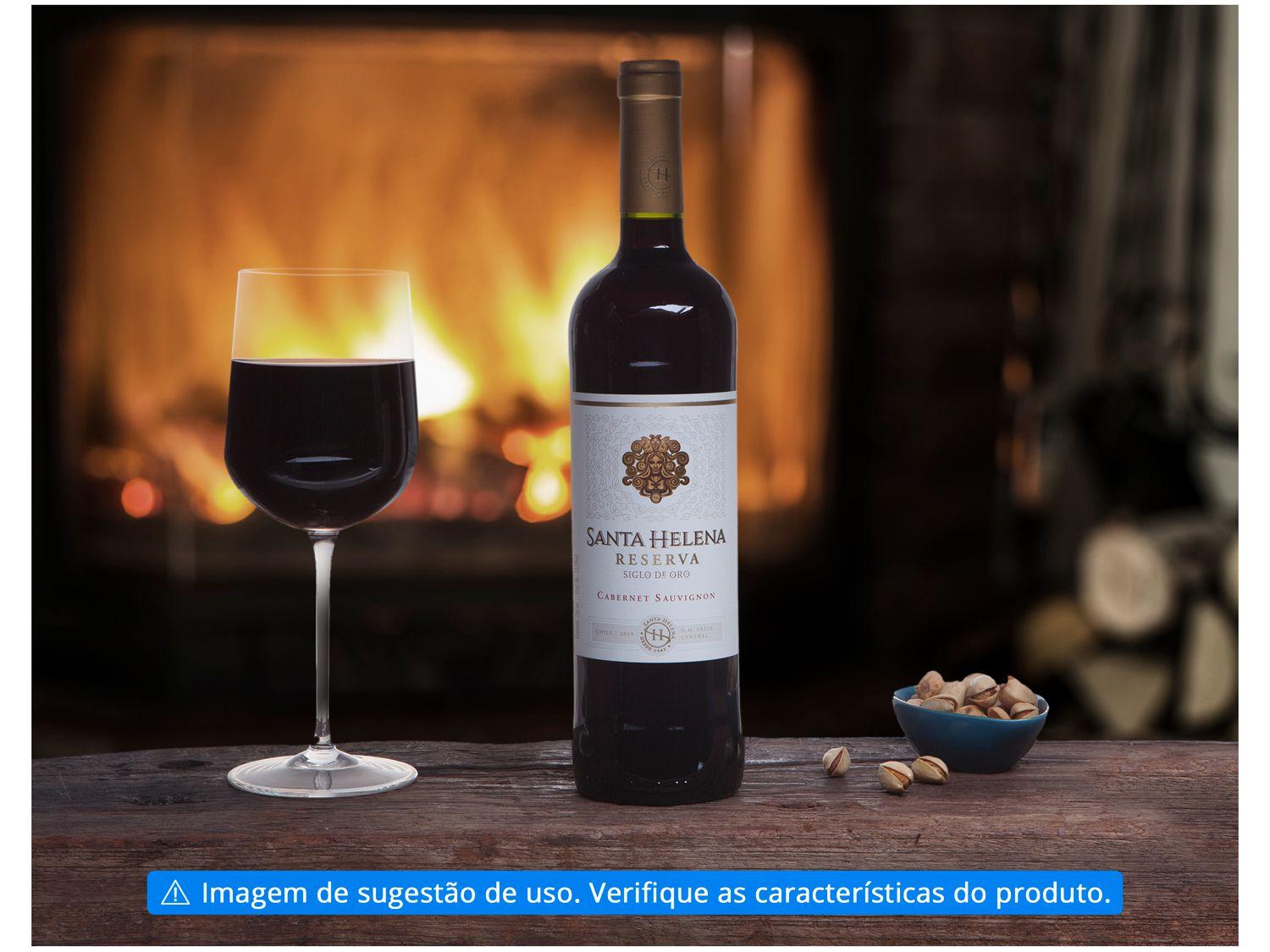 Vinho Tinto Seco Santa Helena Reserva Siglo De Oro Cabernet Sauvignon Chile 750ml