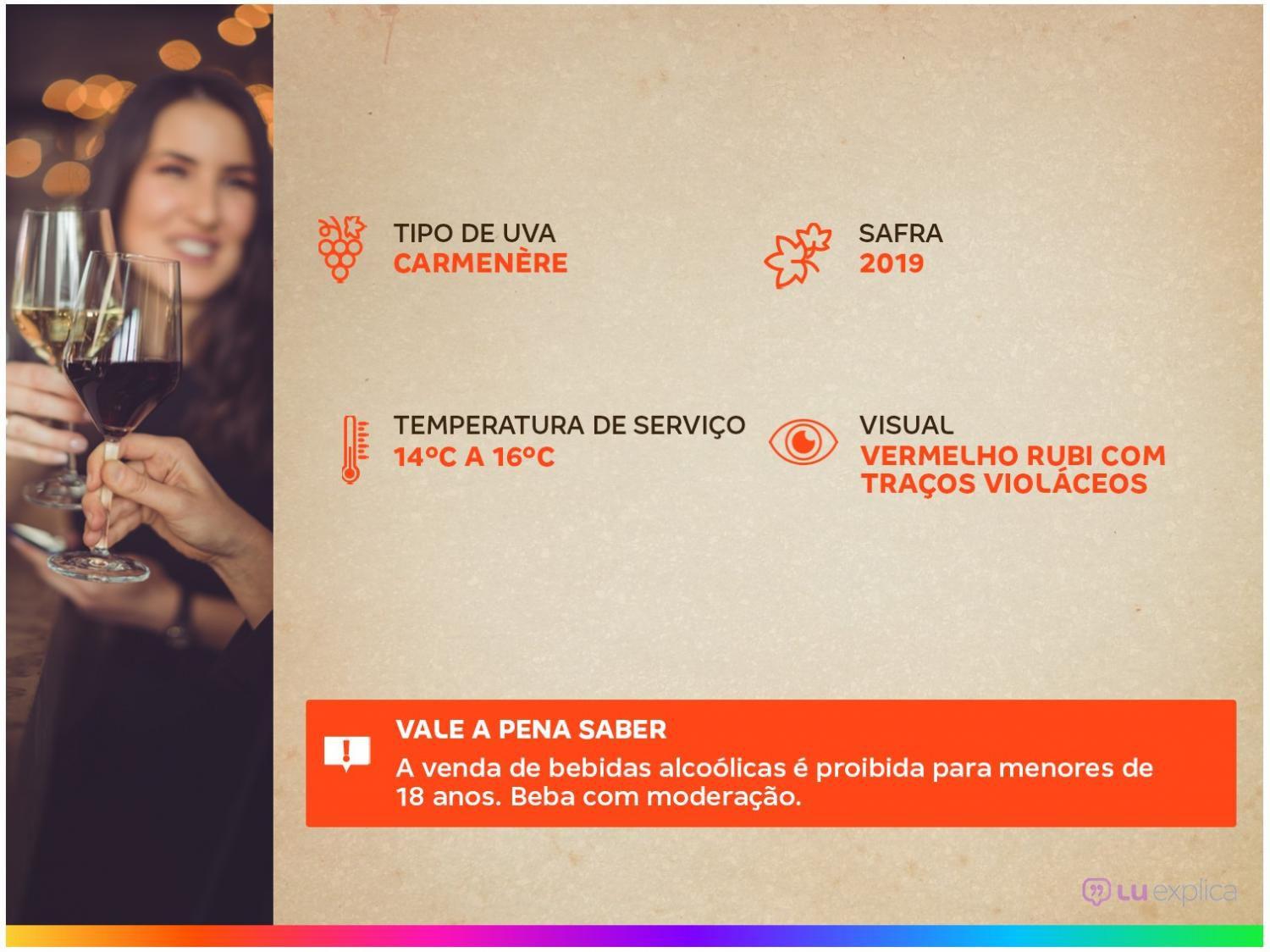 Vinho Tinto Seco Santa Helena Reservado Carmenère