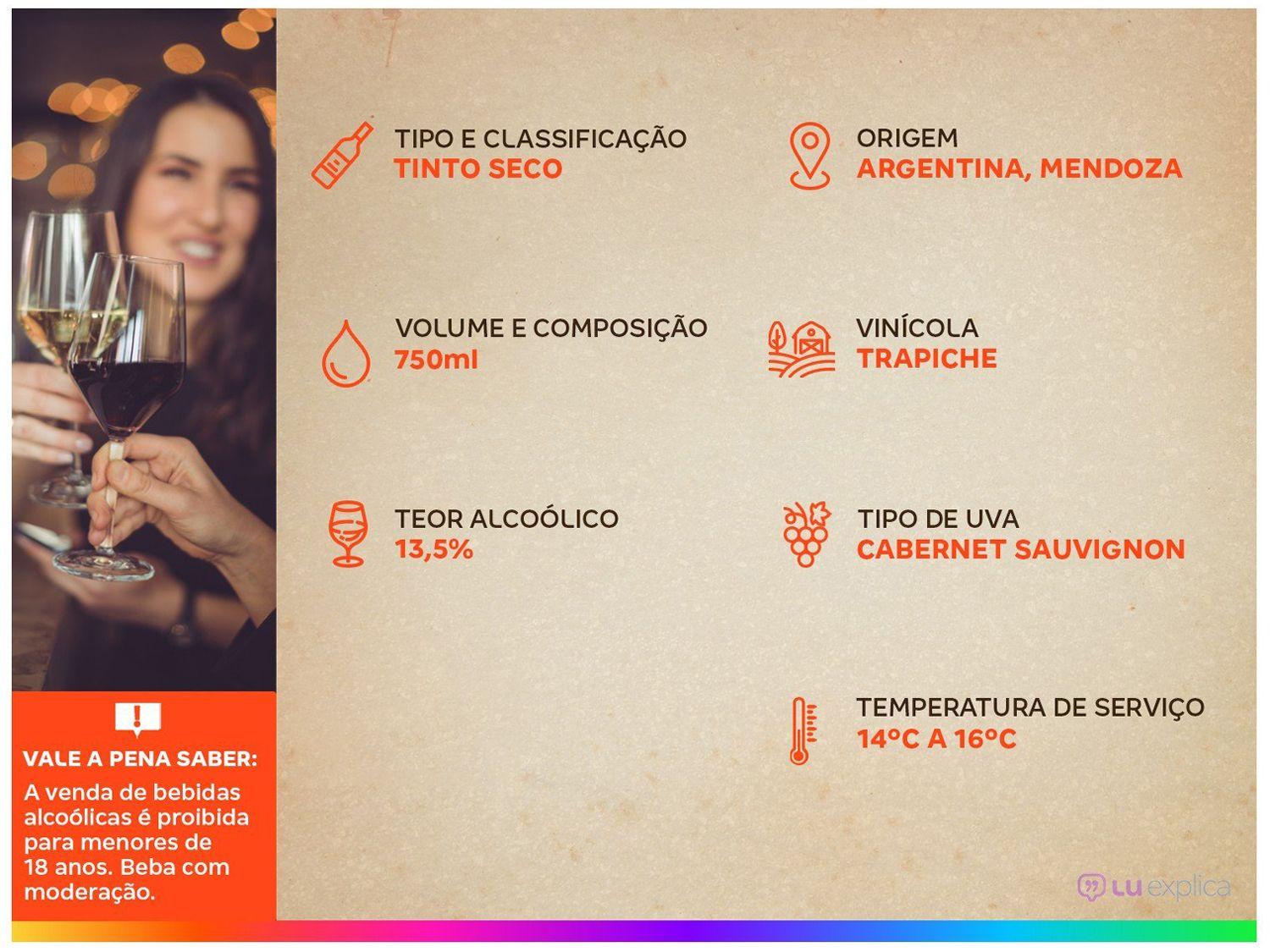 Vinho Tinto Seco Trapiche Vineyards