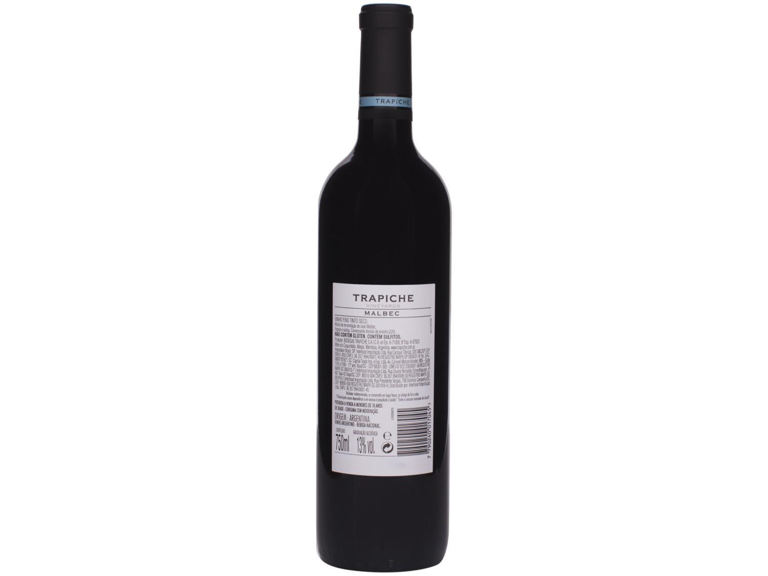 Vinho Tinto Seco Trapiche Vineyards Malbec 750ml