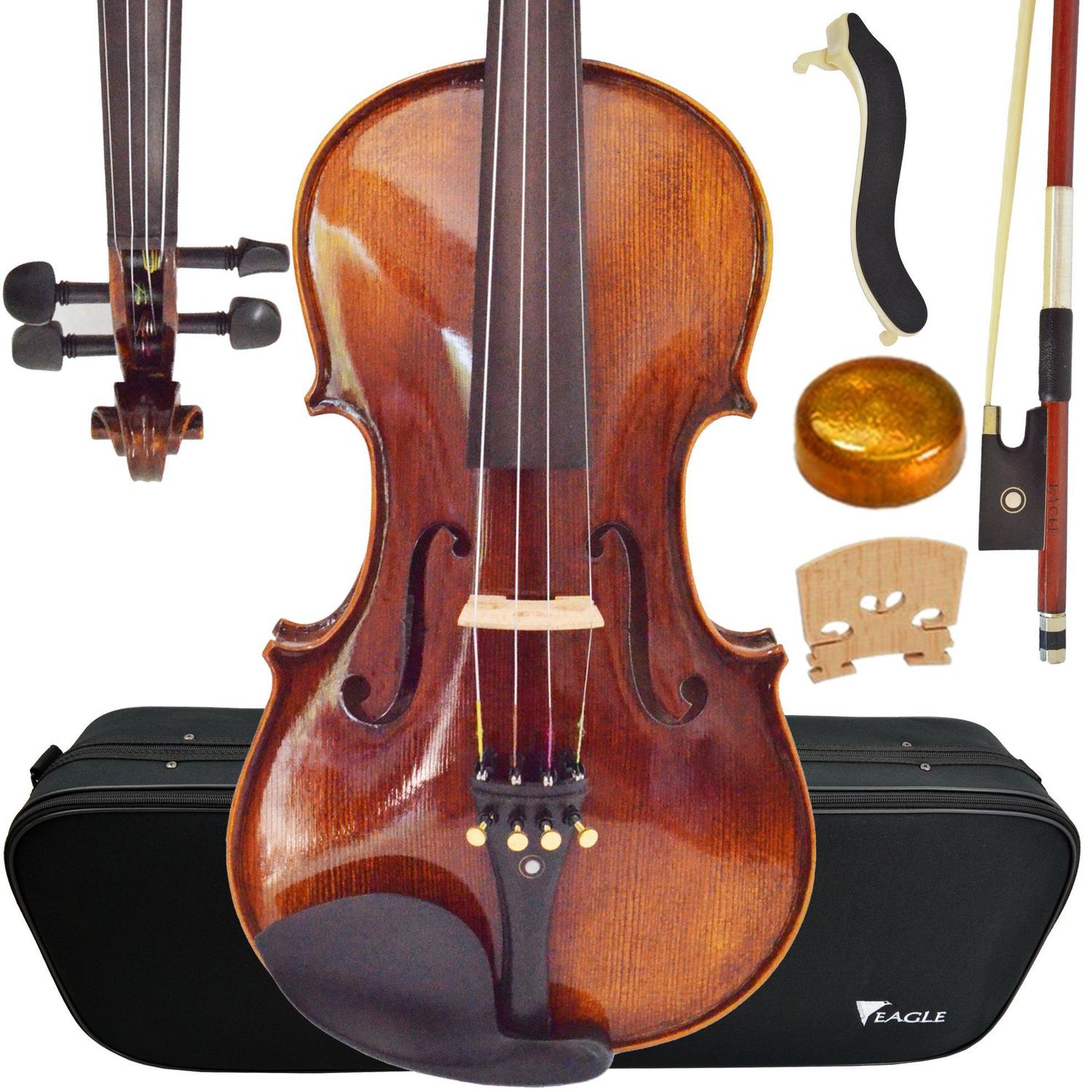 Violino Eagle VK644 4/4 Profissional Envelhecido Com Estojo - Violino e ...