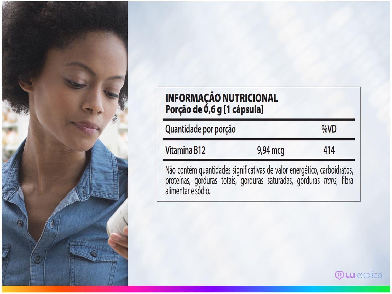 Vitamina B12 Metilcobalamina Nutrify B12 sem Sabor