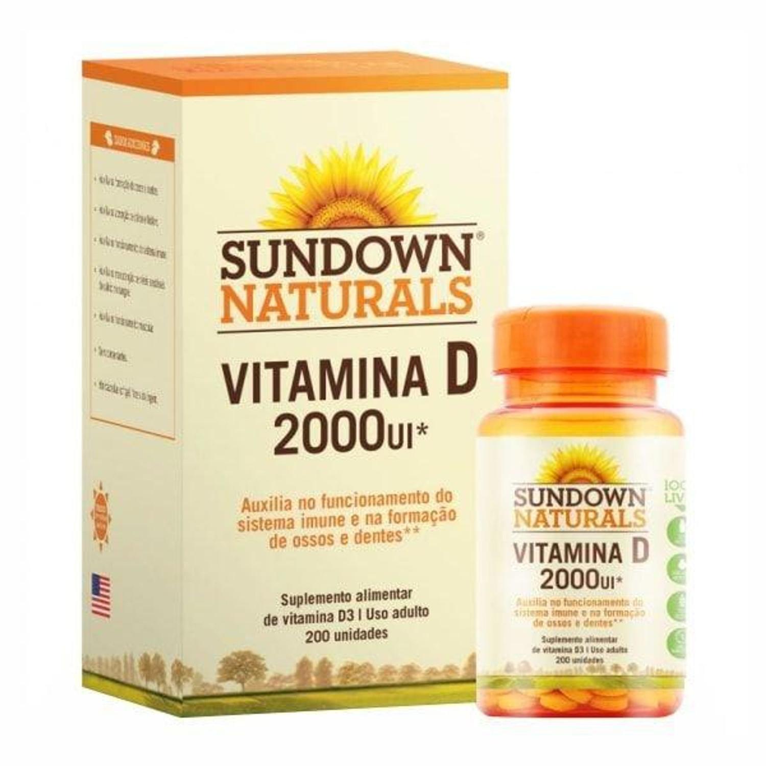 Softgels Omega Sundown 200 Capsulas Vitamina D 2000 UI 200