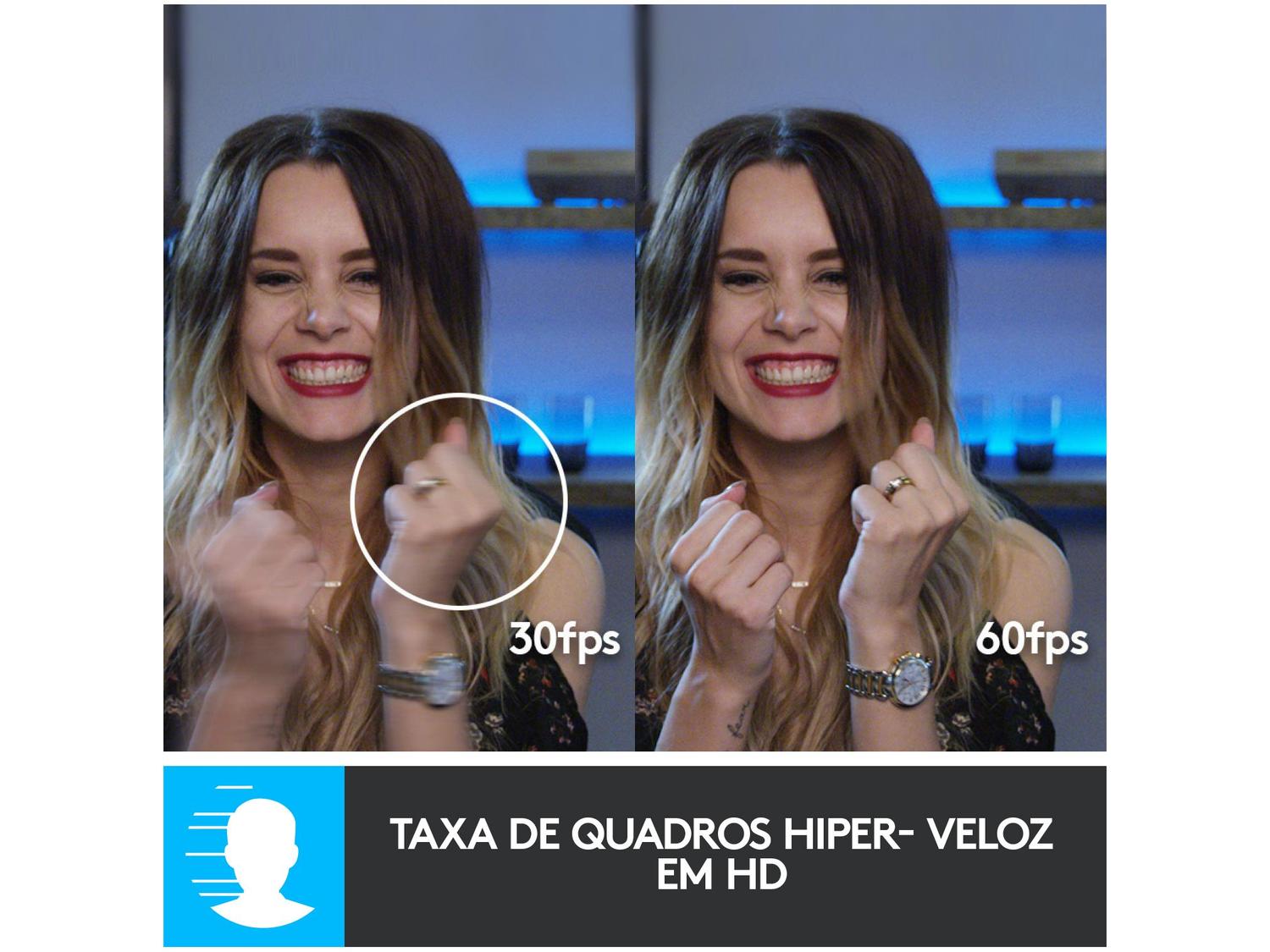 Webcam com Microfone Full HD Logitech