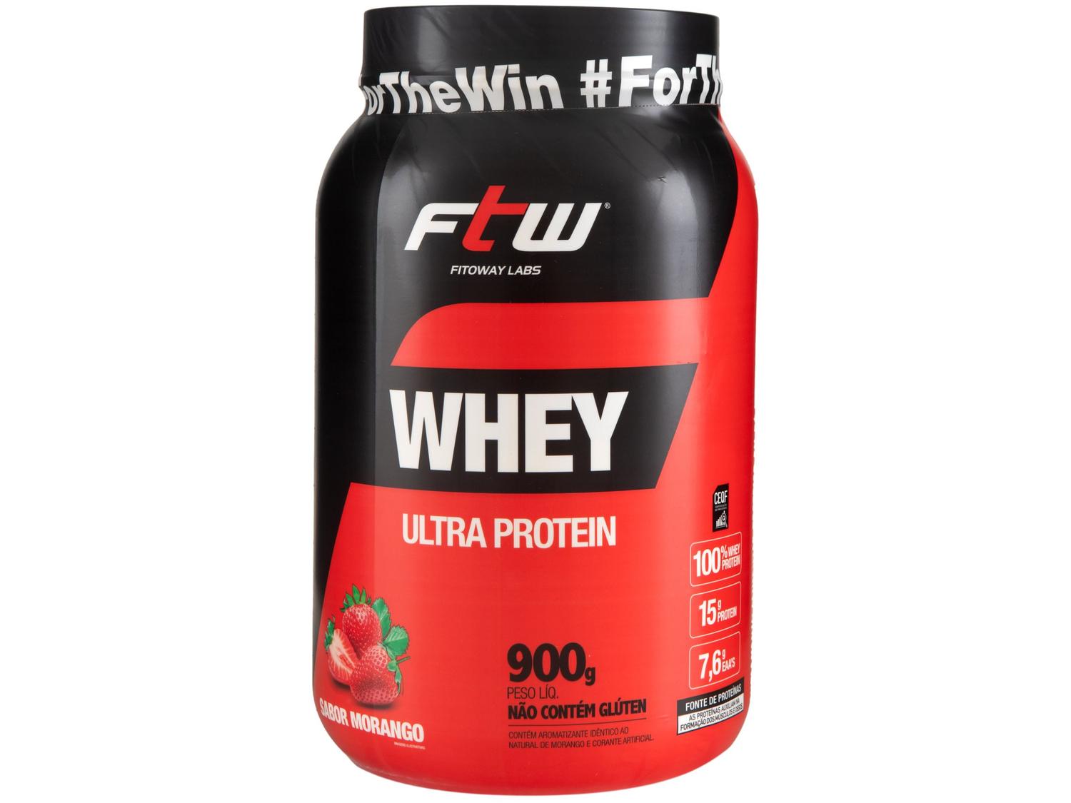 Whey Protein Concentrado FTW Ultra Morango 900g