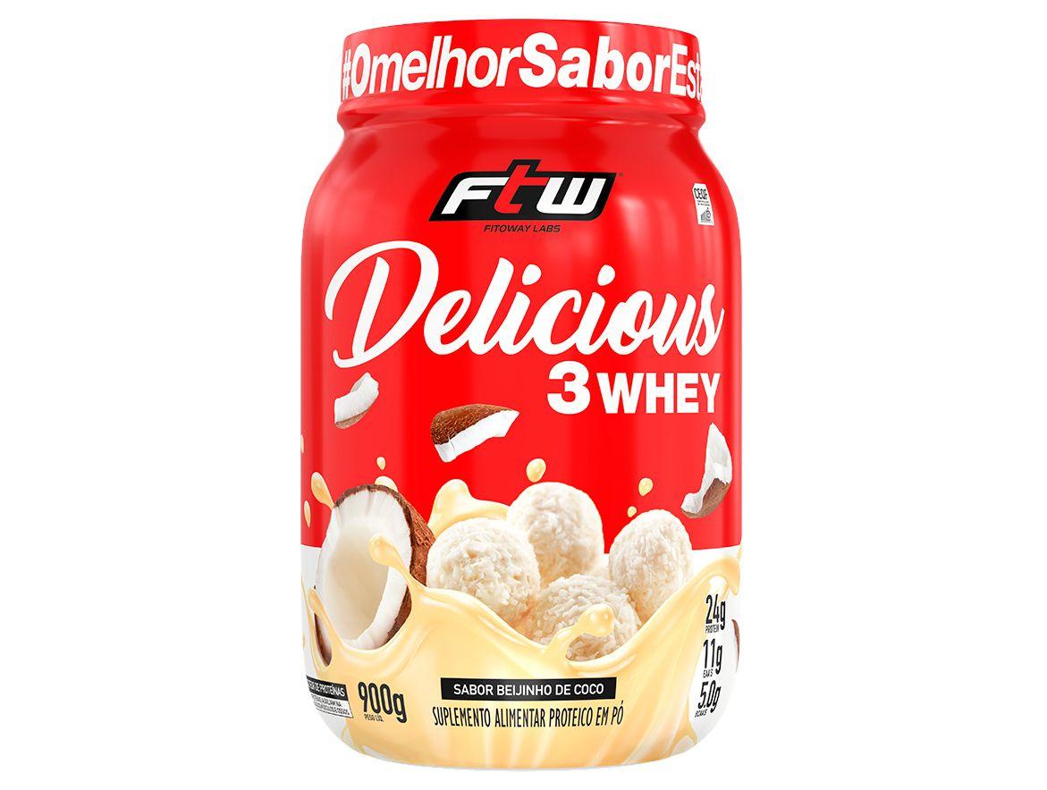 Whey Protein FTW Delicious 3 Beijinho de Coco 900g
