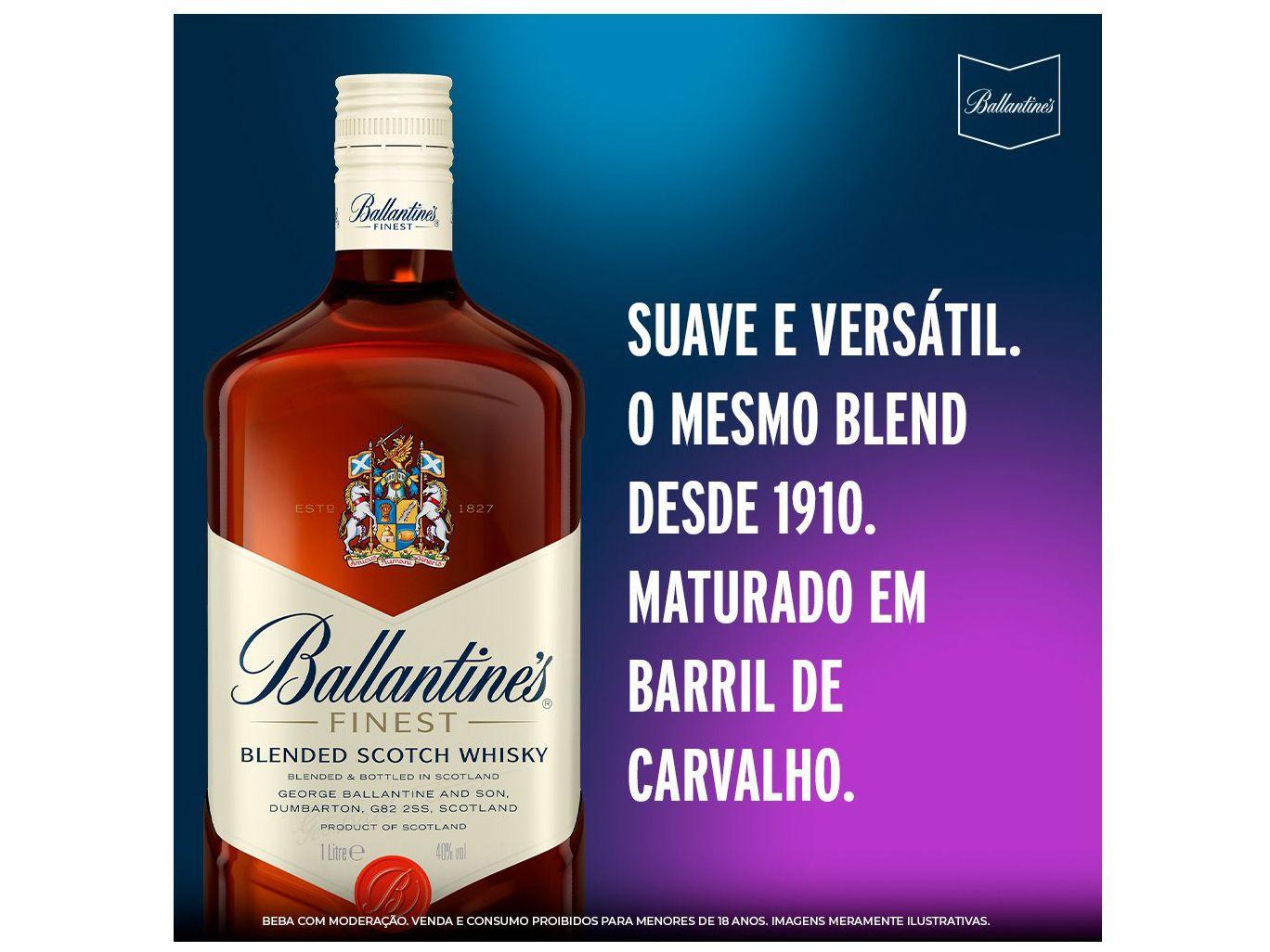 Whisky Ballantines Finest Blended Escocês 1L
