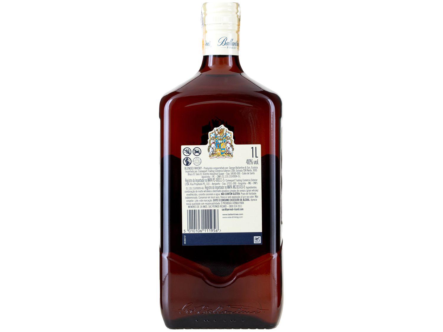 Whisky Ballantines Finest Blended Escocês 1L