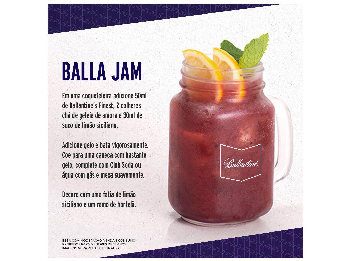Whisky Ballantines Finest Blended Escocês 1L