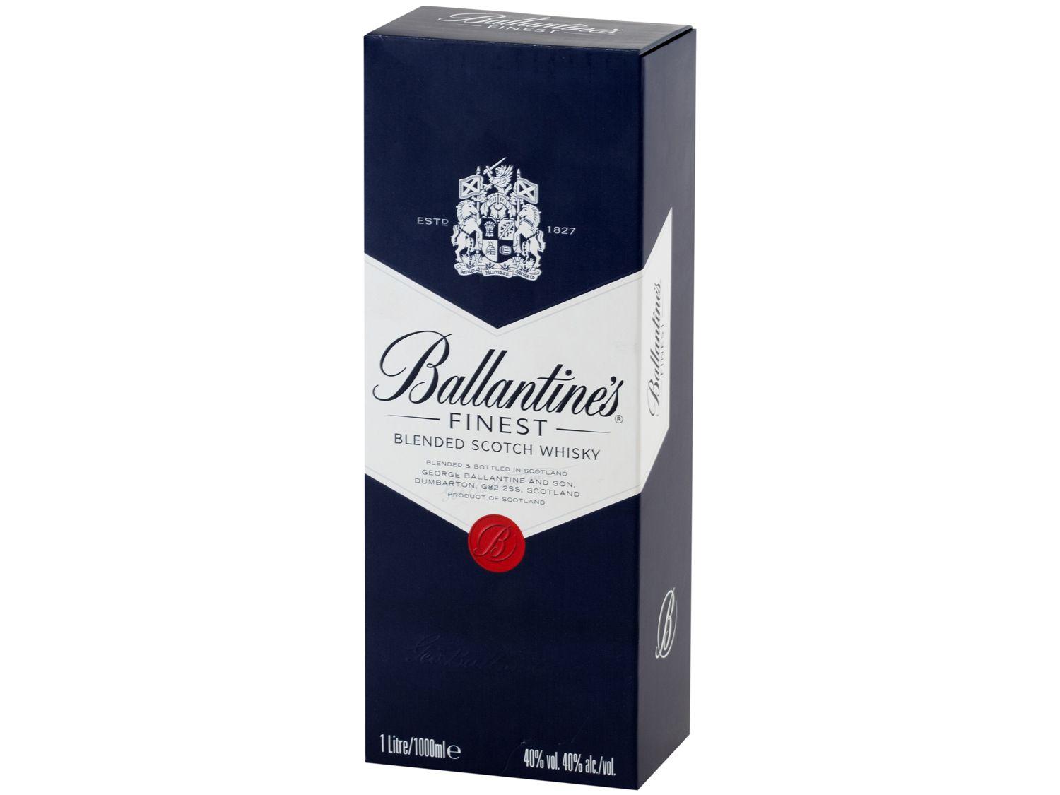 Whisky Ballantines Finest Blended Escocês 1L
