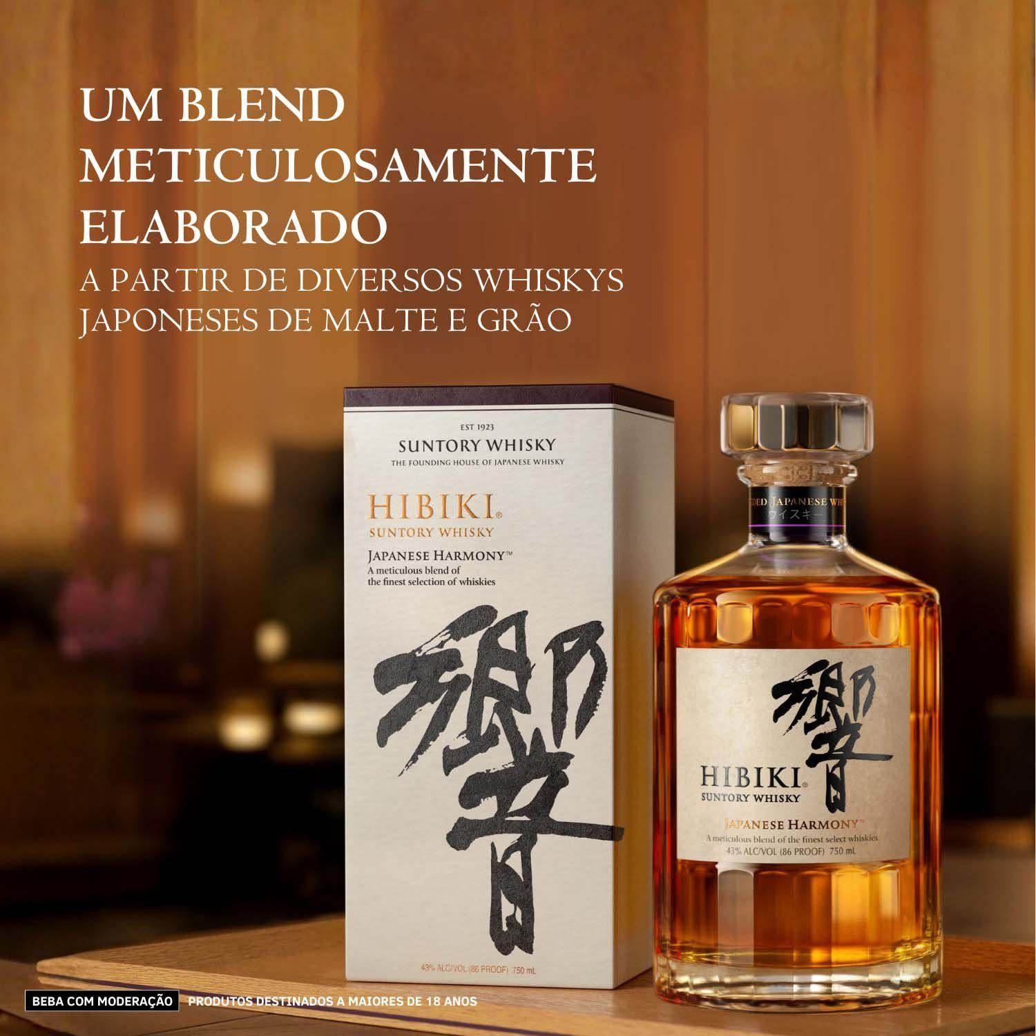 Whisky Hibiki Suntory Blended Japonês 700ml | Shopping Smiles
