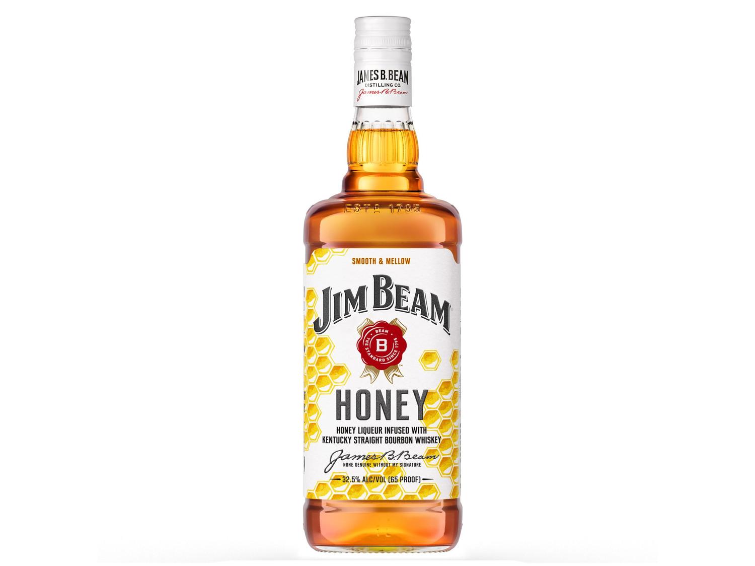 Whisky Jim Beam Honey Licor de Bourbon 4 Anos Americano 1L