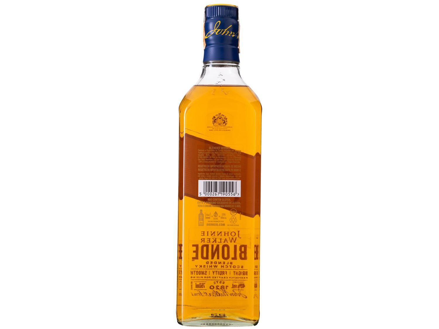 Whisky Johnnie Walker Blonde 8 Anos Blended Inglês 750ml