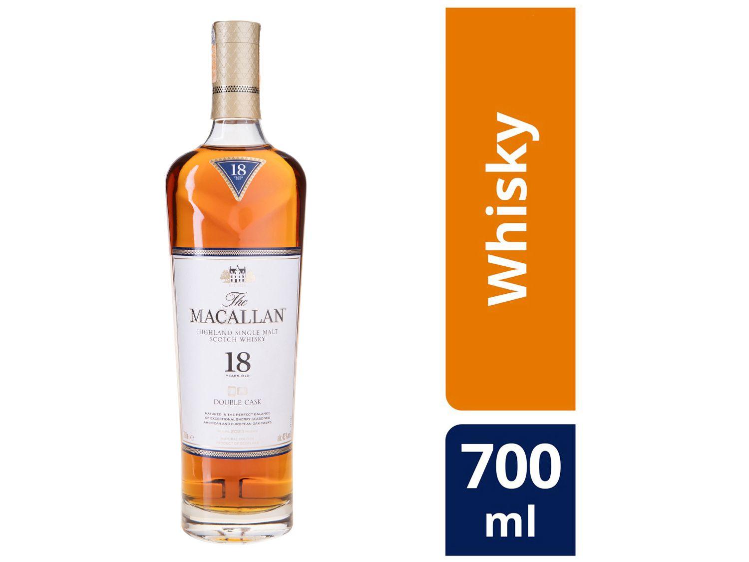 Whisky The Macallan Double Cask Single Malt 18 Anos Escocês 700ml