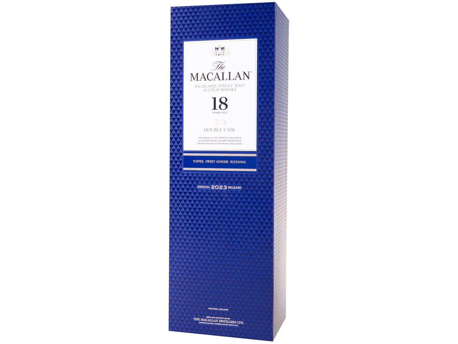 Whisky The Macallan Double Cask Single Malt 18 Anos Escocês 700ml