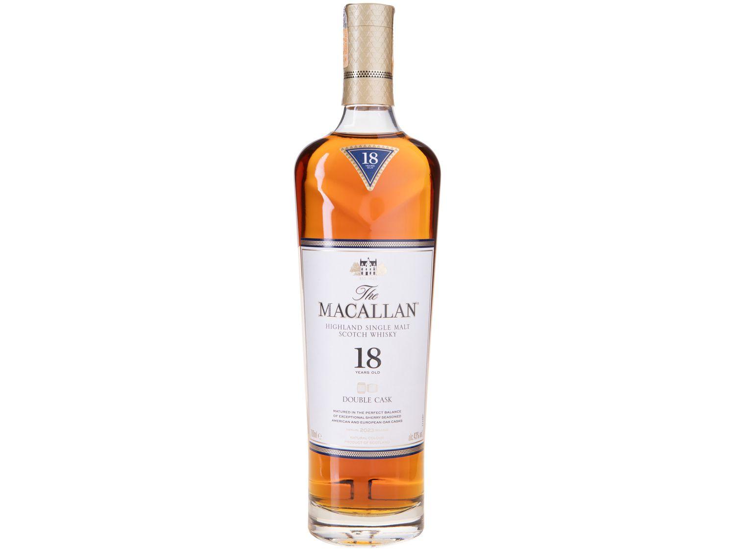 Whisky The Macallan Double Cask Single Malt 18 Anos Escocês 700ml