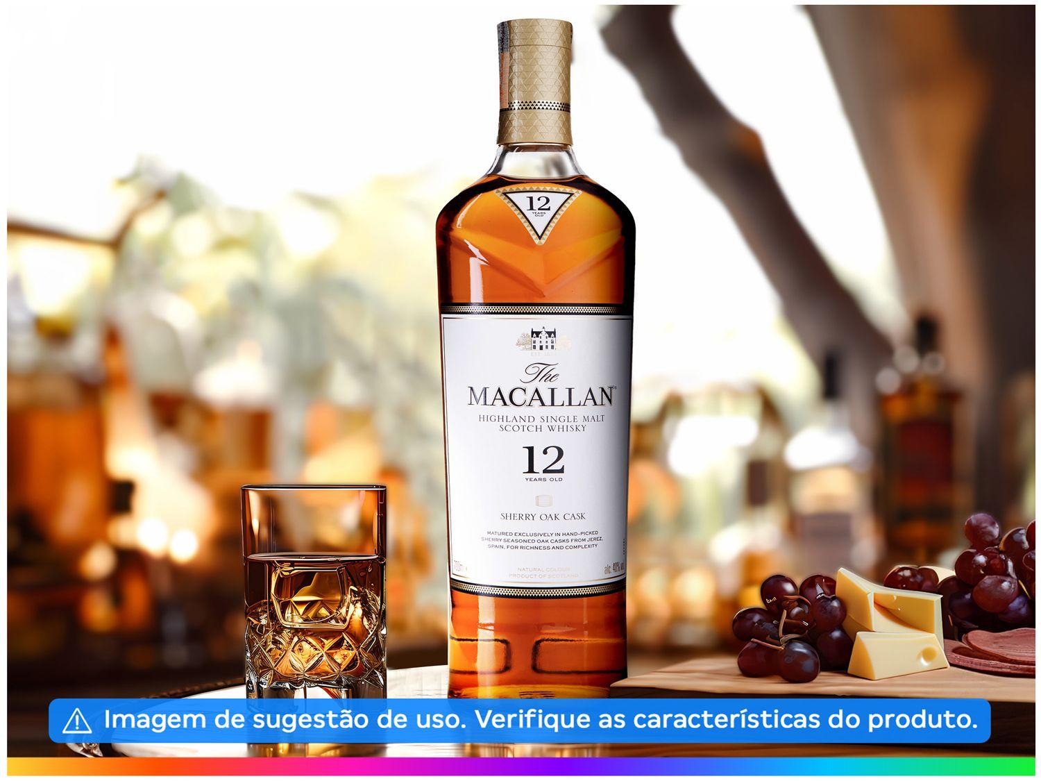Whisky The Macallan Sherry Oak Cask Single Malt 12 Anos