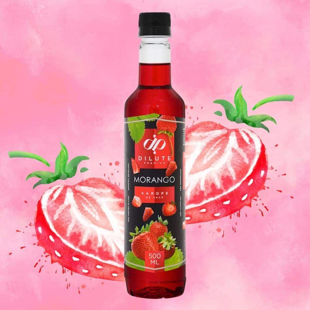 Xarope Dilute 500ml Sabor Morango Xarope para Bebida Magazine Luiza