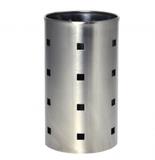 02 Porta Talheres Inox Vazado P/ Utensilios De Cozinha Mimo Style