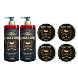02 Shaving Gel De Barbear 500g + 04 Pomada Modeladora Dulux