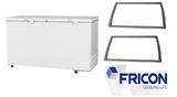 02 unidades gaxeta borracha freezer horizontal fricon hced503 / hde503