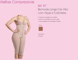 087 Bermuda Esbelt Longa cos alto com alça em cetinete