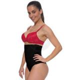 091 Cinta Calça esbelt em cetinete com reforço frontal