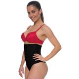 091E Cinta Calça esbelt em EMANA com reforço frontal