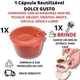 1 Capsula Dolce Gusto Reutilizável + Molde P/ Desenhar Cafe Barista - AHFC Store