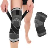 1 Par Joelheiras Compressão Proteção Ajustável Fit Esporte - Neoimp