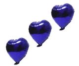 10 Balão De Coração Azul Metalizado 45 Cm 18" Formaturas Festas - Festas decor